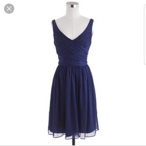 JCrew Heidi silk chiffon bridesmaid dress